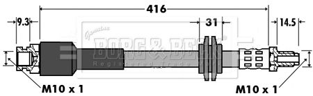 BORG & BECK Pidurivoolik BBH7425